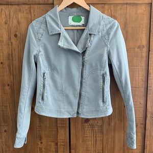 Anthropologie easy moto zip jacket